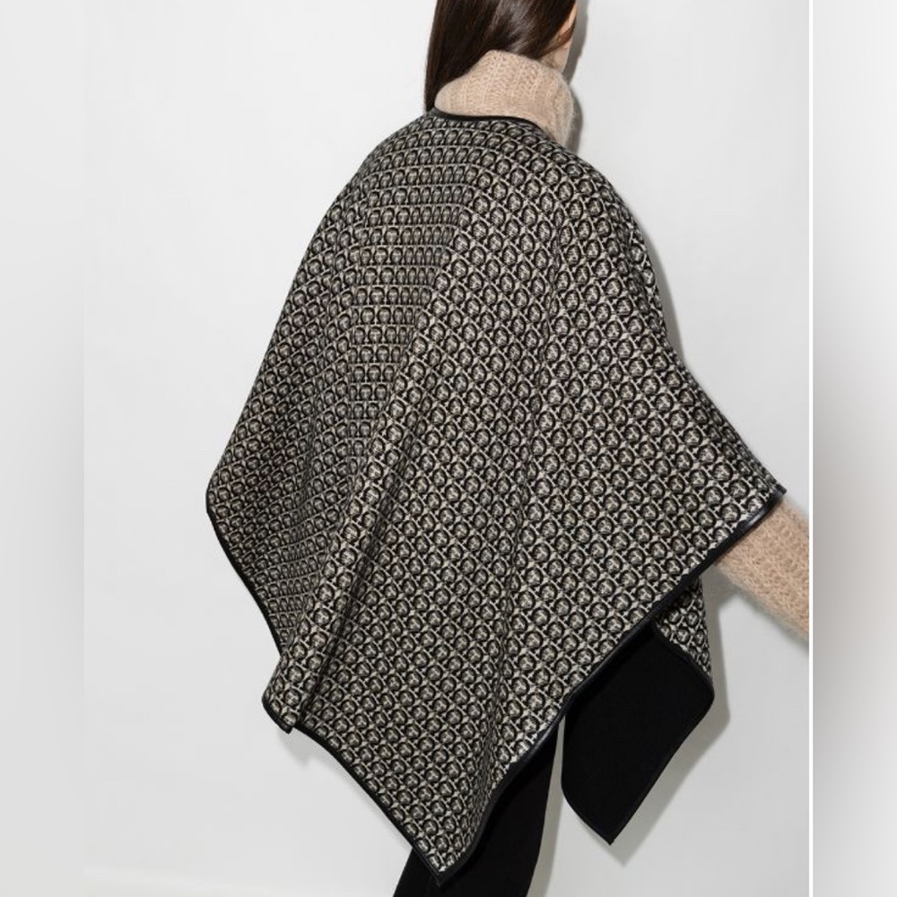 Salvatore Ferragamo Cashmere Cape Made in Italy
